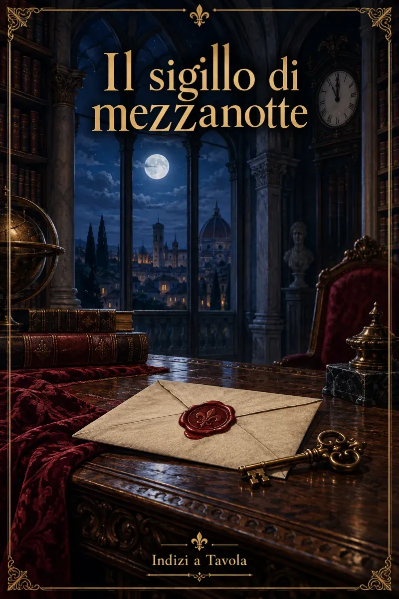Copertina illustrata di Il sigillo di mezzanotte